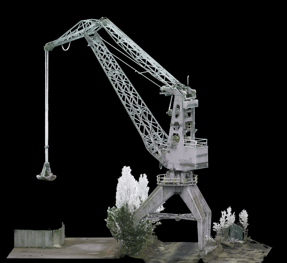 3D-scanning havenkraan Koekoeckx